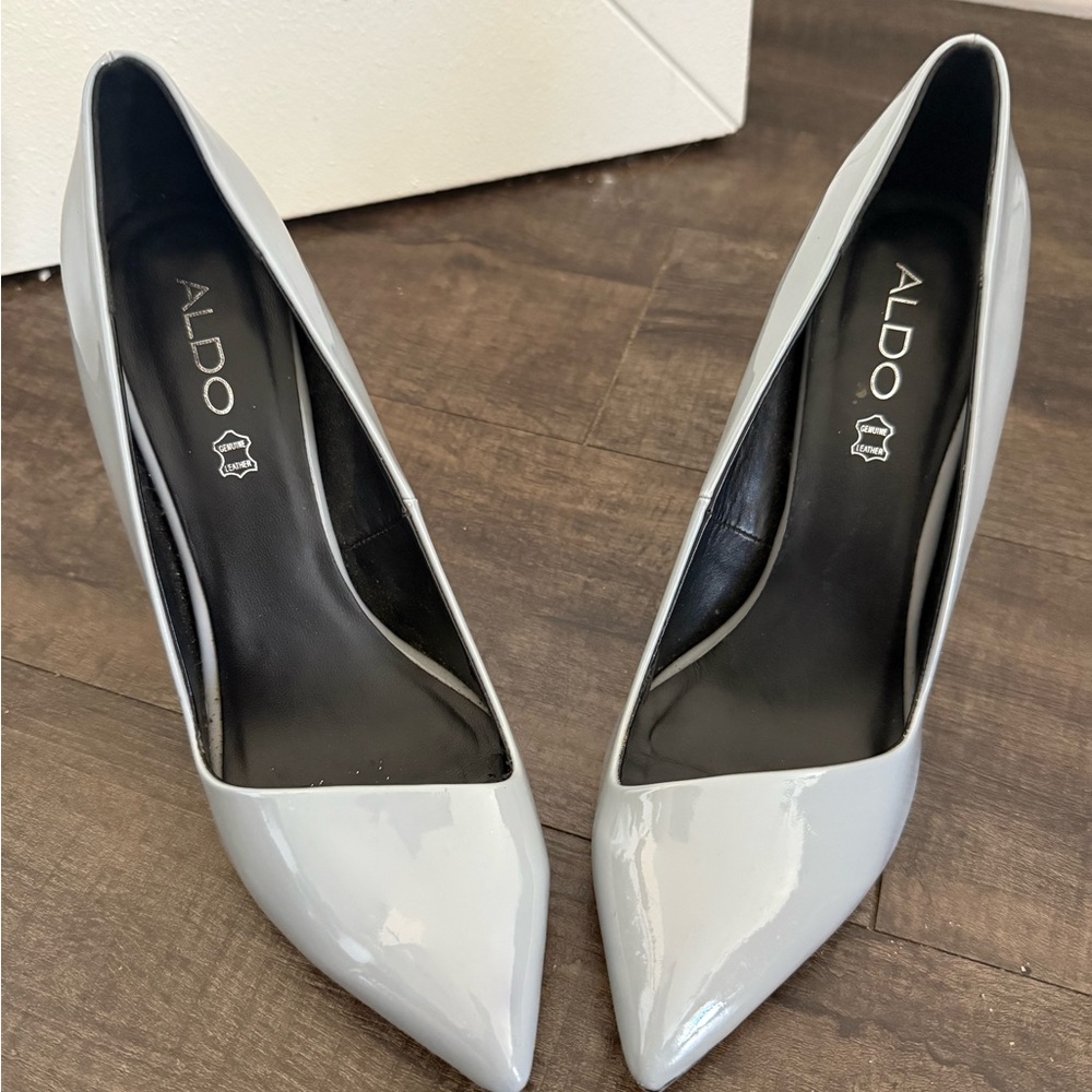 Aldo Women's Glossy Gray Heels